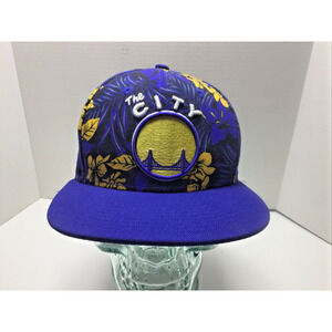 New Era NBA Golden State Warriors The City Snapback Hat Floral